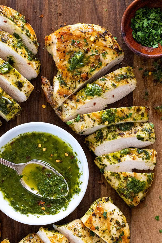 Chimichurri Chicken Panini (V available)